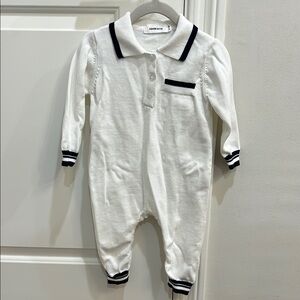 White Baby One Piece. Size 9-12M